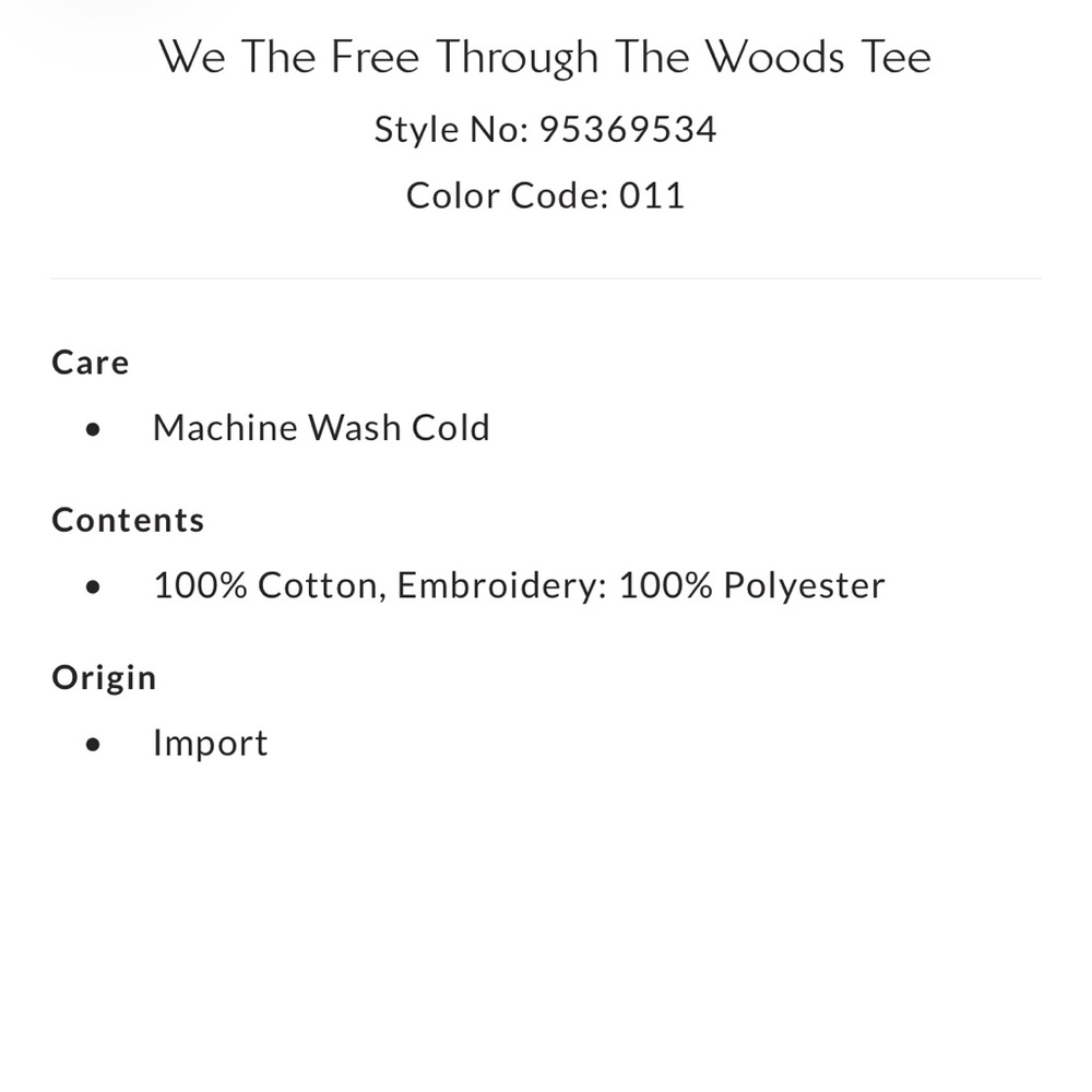 We the Free Through the Woods tee - Picture 8 of 8